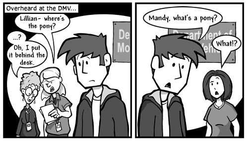June 9, 2005: Secret DMV Lingo