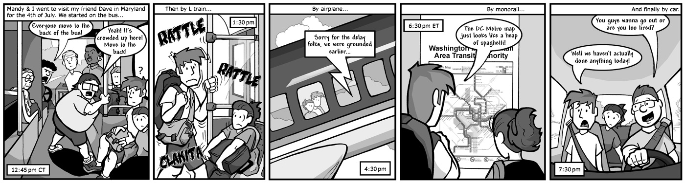 July 6, 2005: Planes, Trains, etc.