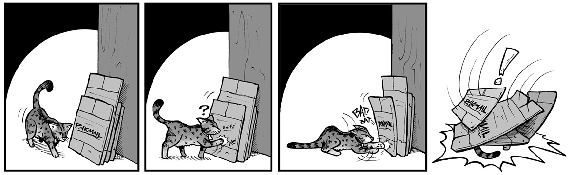 March 23, 2004: “Kitty Versus The Boxes”